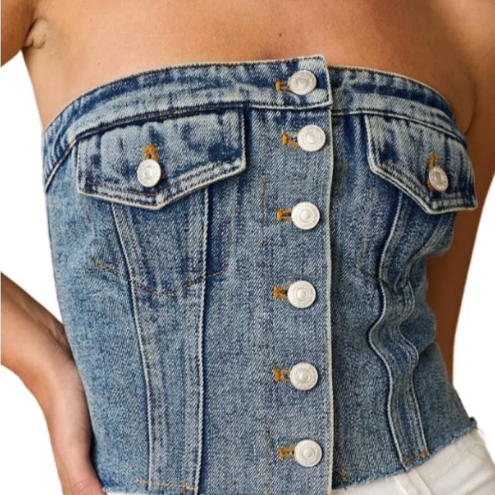 Papermoon Denim Corset Top